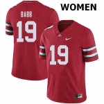 NCAA Ohio State Buckeyes Women's #19 Dallas Gant Red Nike Football College Jersey XES1745BN